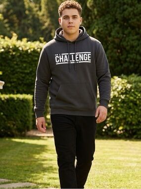 EUC Gildan Unisex Black Hoodie “The Challenge” TV Reality Show - Size Medium